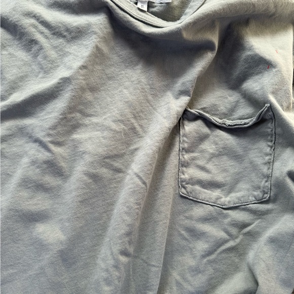 Rag & Bone Miles Principal Jersey Shirt Mens M Gray Pocket Tee long sleeve - Picture 2 of 3